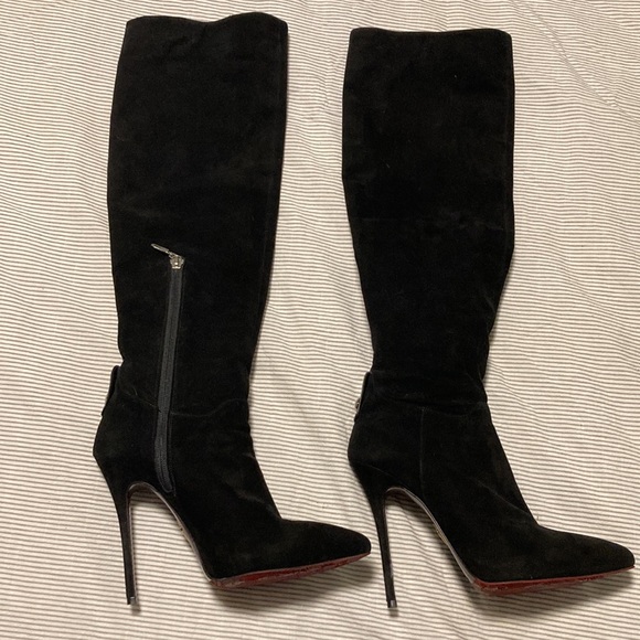 Cesar Paciotti Black Suede Boots - Picture 3 of 5